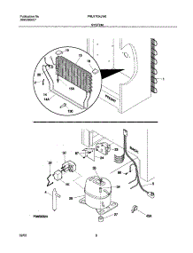 07 - System parts for Frigidaire Refrigerator FRU17G4JW6 from AppliancePartsPros.com