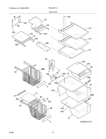 09 - Shelves parts for Frigidaire Refrigerator FSC23F7TDS3 from AppliancePartsPros.com
