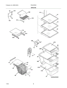 09 - Shelves parts for Frigidaire Refrigerator FSC23R5DSB2 from AppliancePartsPros.com