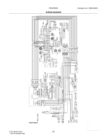 23 - Wiring Diagram parts for Frigidaire Refrigerator FSC23R5DSB2 from AppliancePartsPros.com