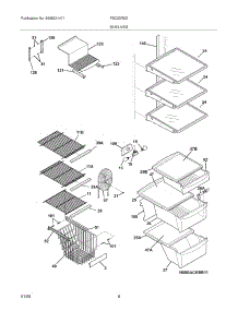 09 - Shelves parts for Frigidaire Refrigerator FSC23R5DSBK from AppliancePartsPros.com