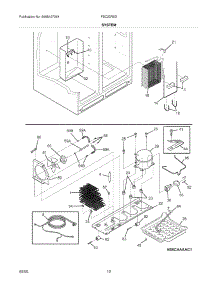 13 - System parts for Frigidaire Refrigerator FSC23R5DB5 from AppliancePartsPros.com