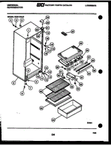 03 - Cabinet Parts parts for Frigidaire Refrigerator GCD12AJ0 from AppliancePartsPros.com