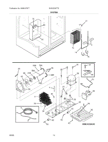 13 - System parts for Frigidaire Refrigerator GHSC239TDW3 from AppliancePartsPros.com