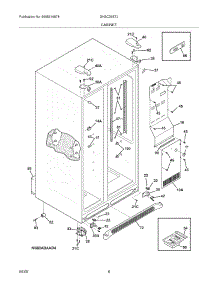 07 - Cabinet parts for Frigidaire Refrigerator GHSC39ETJS1 from AppliancePartsPros.com