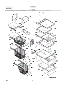 09 - Shelves parts for Frigidaire Refrigerator GLHS237ZAQ5 from AppliancePartsPros.com