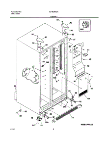 07 - Cabinet parts for Frigidaire Refrigerator GLHS264ZAB3 from AppliancePartsPros.com
