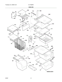 09 - Shelves parts for Frigidaire Refrigerator GLHS268ZDS0 from AppliancePartsPros.com