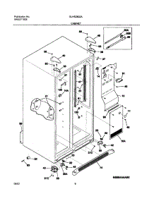 07 - Cabinet parts for Frigidaire Refrigerator GLHS280ZAB3 from AppliancePartsPros.com
