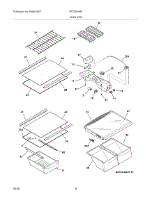 07 - Shelves parts for Frigidaire Refrigerator FRT8G8HW1 from AppliancePartsPros.com