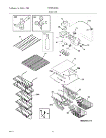 07 - Shelves parts for Frigidaire Refrigerator FRTB7B4EMB3 from AppliancePartsPros.com