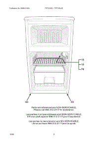 03 - Spare Parts parts for Frigidaire Refrigerator FRTC03L3DS from AppliancePartsPros.com