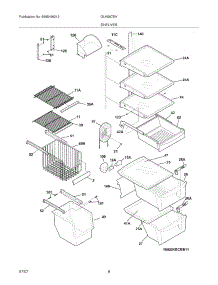 09 - Shelves parts for Frigidaire Refrigerator GLHS67EHQ4 from AppliancePartsPros.com
