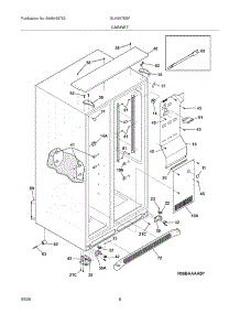 07 - Cabinet parts for Frigidaire Refrigerator GLHS67ESFW1 from AppliancePartsPros.com