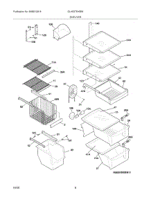 09 - Shelves parts for Frigidaire Refrigerator GLHS37EHSB6 from AppliancePartsPros.com