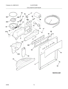 15 - Ice & Water Dispenser parts for Frigidaire Refrigerator GLHS37EHSB6 from AppliancePartsPros.com