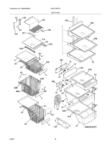 09 - Shelves parts for Frigidaire Refrigerator GHSC39ETEB2 from AppliancePartsPros.com