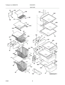 09 - Shelves parts for Frigidaire Refrigerator GHSC39ETJS3 from AppliancePartsPros.com