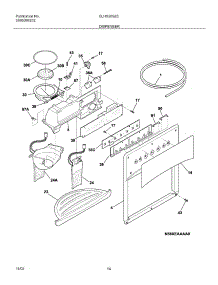 15 - Dispenser parts for Frigidaire Refrigerator GLHS269ZCQ3 from AppliancePartsPros.com