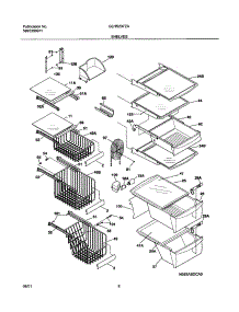 09 - Shelves parts for Frigidaire Refrigerator GLHS237ZAQ1 from AppliancePartsPros.com