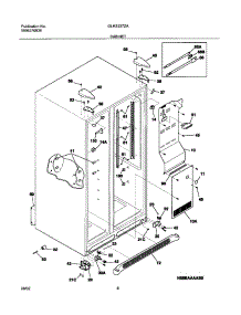 07 - Cabinet parts for Frigidaire Refrigerator GLHS237ZAW5 from AppliancePartsPros.com