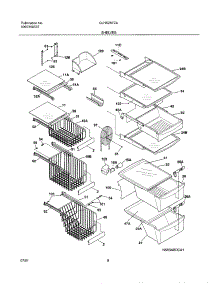 09 - Shelves parts for Frigidaire Refrigerator GLHS267ZAB0 from AppliancePartsPros.com
