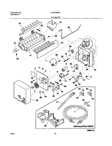 19 - Ice Maker parts for Frigidaire Refrigerator GLHS280ZAW5 from AppliancePartsPros.com