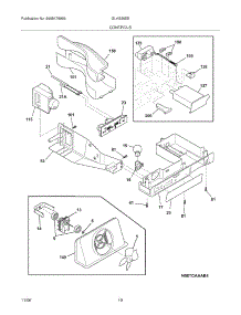 11 - Controls parts for Frigidaire Refrigerator GLHS36EEQ6 from AppliancePartsPros.com