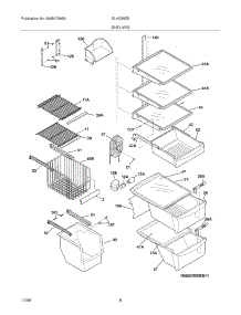 09 - Shelves parts for Frigidaire Refrigerator GLHS36EEW6 from AppliancePartsPros.com