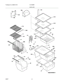 09 - Shelves parts for Frigidaire Refrigerator GLHS36EEW8 from AppliancePartsPros.com