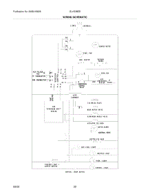22 - Wiring Schematic parts for Frigidaire Refrigerator GLHS38EESB9 from AppliancePartsPros.com