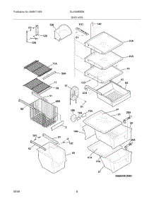 09 - Shelves parts for Frigidaire Refrigerator GLHS66EEB8 from AppliancePartsPros.com