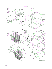 09 - Shelves parts for Frigidaire Refrigerator FSC23F7DB4 from AppliancePartsPros.com