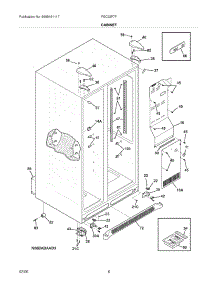 07 - Cabinet parts for Frigidaire Refrigerator FSC23F7FW0 from AppliancePartsPros.com