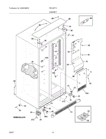 07 - Cabinet parts for Frigidaire Refrigerator FSC23F7HB1 from AppliancePartsPros.com