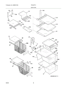 09 - Shelves parts for Frigidaire Refrigerator FSC23F7HBA from AppliancePartsPros.com