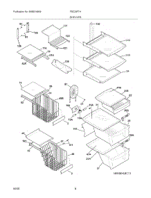 09 - Shelves parts for Frigidaire Refrigerator FSC23F7HB8 from AppliancePartsPros.com