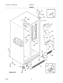 07 - Cabinet parts for Frigidaire Refrigerator FSC23F7TDB0 from AppliancePartsPros.com