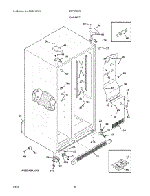 07 - Cabinet parts for Frigidaire Refrigerator FSC23R5DWH from AppliancePartsPros.com