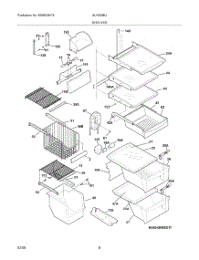 09 - Shelves parts for Frigidaire Refrigerator GLHS38EJQ0 from AppliancePartsPros.com
