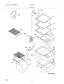 09 - Shelves parts for Frigidaire Refrigerator GLHS65EHSB0 from AppliancePartsPros.com