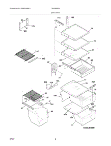 09 - Shelves parts for Frigidaire Refrigerator GLHS65EHSB3 from AppliancePartsPros.com