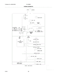 22 - Wiring Schematic parts for Frigidaire Refrigerator GLHS68EEPB1 from AppliancePartsPros.com