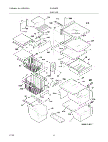 09 - Shelves parts for Frigidaire Refrigerator GLHS69EEPW5 from AppliancePartsPros.com
