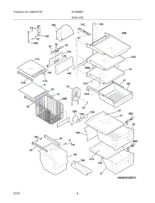 09 - Shelves parts for Frigidaire Refrigerator GLHS69EHQ1 from AppliancePartsPros.com