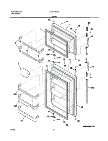 03 - Door parts for Frigidaire Refrigerator GLHT180SAW2 from AppliancePartsPros.com