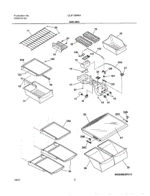07 - Shelves parts for Frigidaire Refrigerator GLHT184RAQ0 from AppliancePartsPros.com