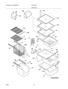 09 - Shelves parts for Frigidaire Refrigerator GLHS37EHSB2 from AppliancePartsPros.com