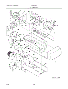 17 - Ice Container parts for Frigidaire Refrigerator GLHS38EGSB6 from AppliancePartsPros.com