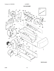 17 - Ice Container parts for Frigidaire Refrigerator GLHS38EGSB0 from AppliancePartsPros.com